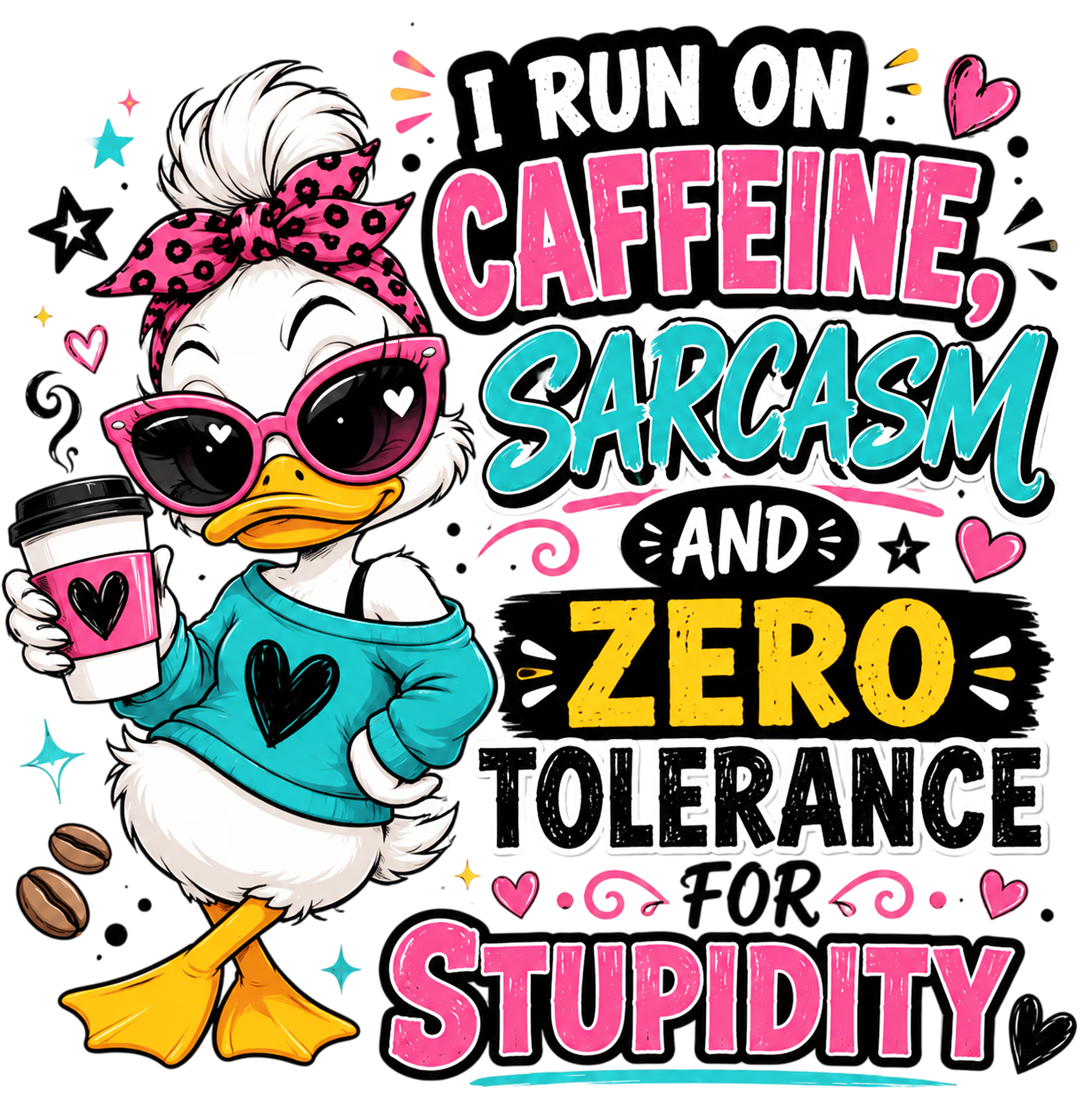 Design Caffeine Sarcasm Duck