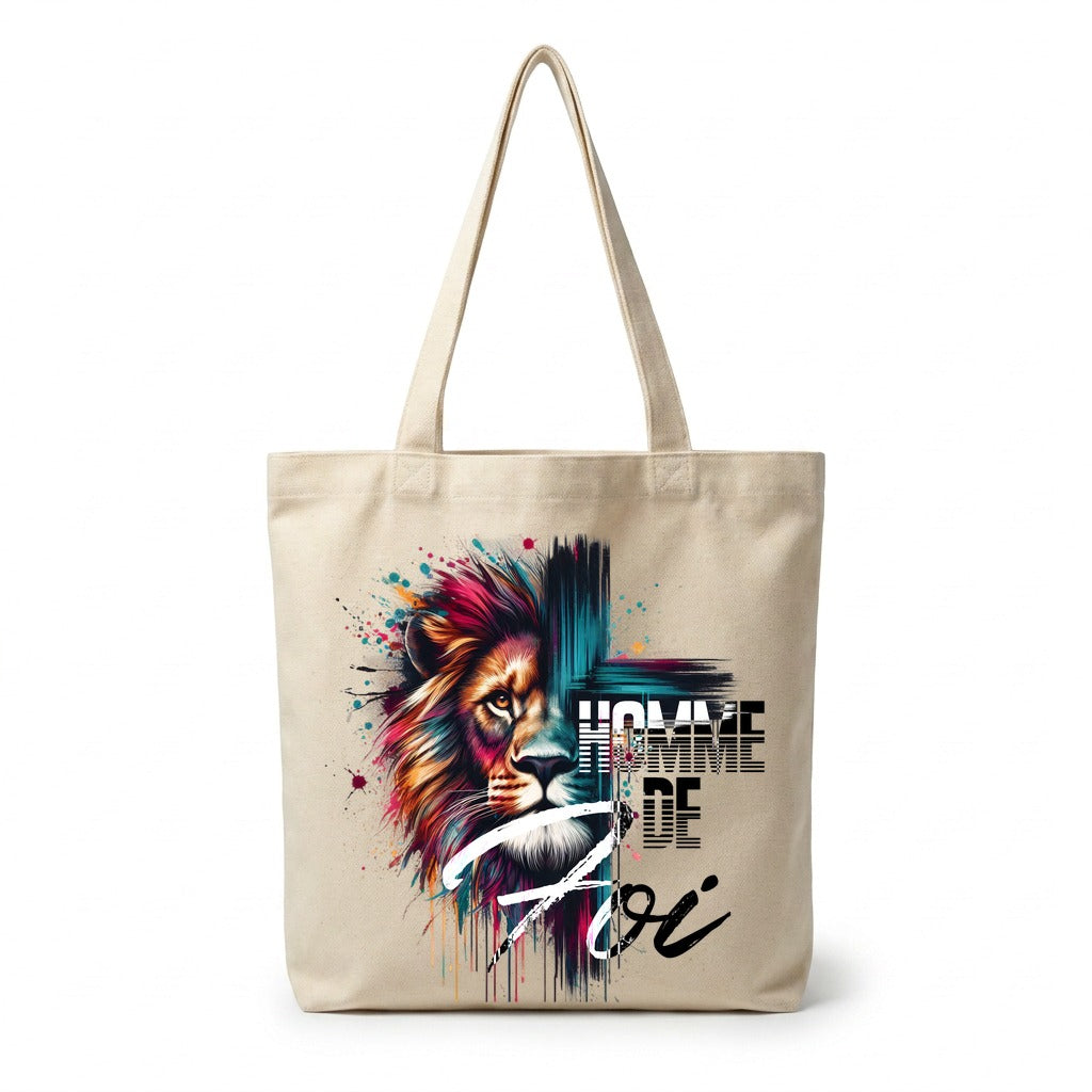 Tote bag Homme de Foi — Lion Faith Style