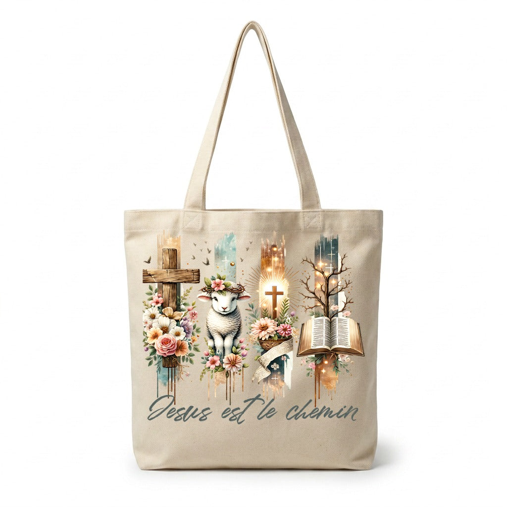 Tote bag Jesus est le chemin Faith Style