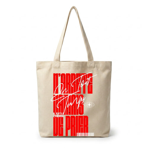 Tote bag Prie Sans Cesse Faith Style