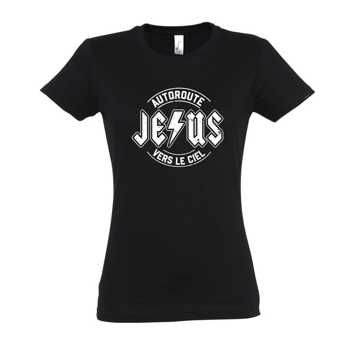 Jésus ACDC - cintrée noir
