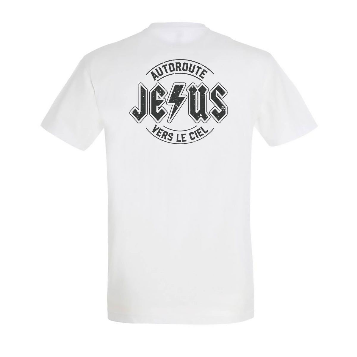 Jésus ACDC - droite blanc arrière