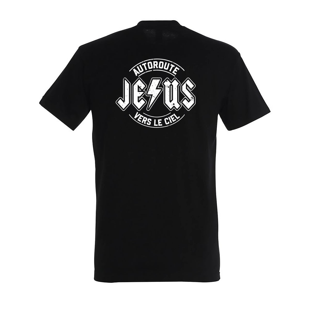 Jésus ACDC - droite noir arrière