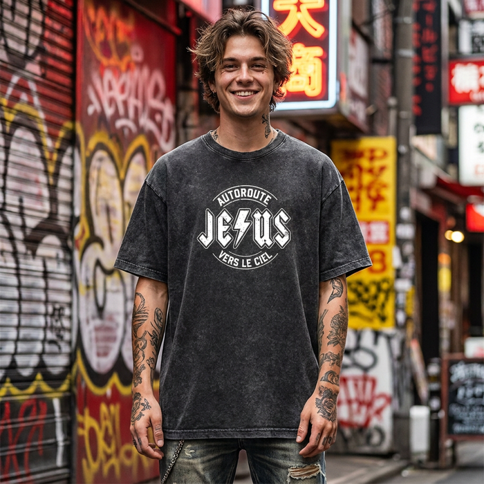 T-shirt Jésus ACDC
