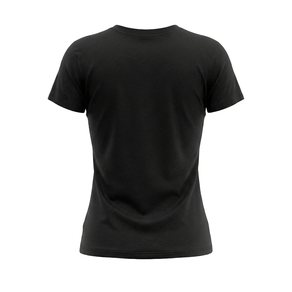 T-shirt cintré noir - dos