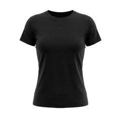 T-shirt cintré noir - devant