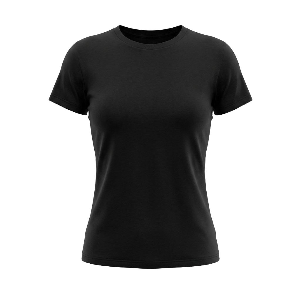 T-shirt cintré noir - devant