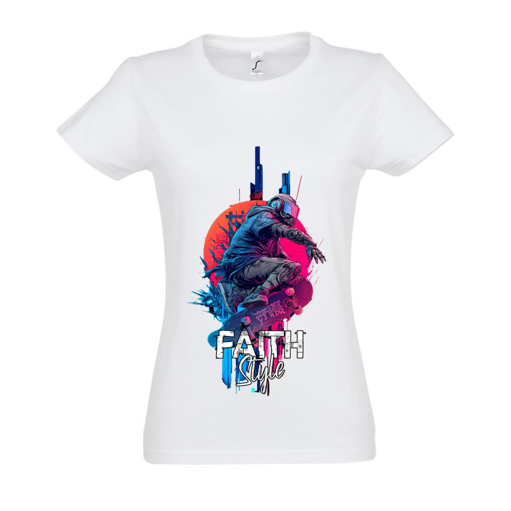 Faith Style Skate — coupe cintrée blanc