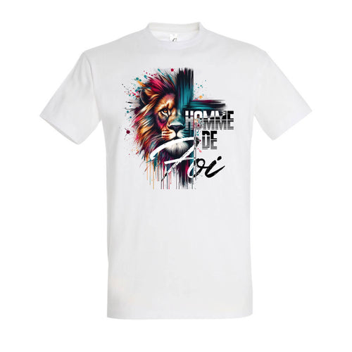 Homme de Foi Lion - droite blanc