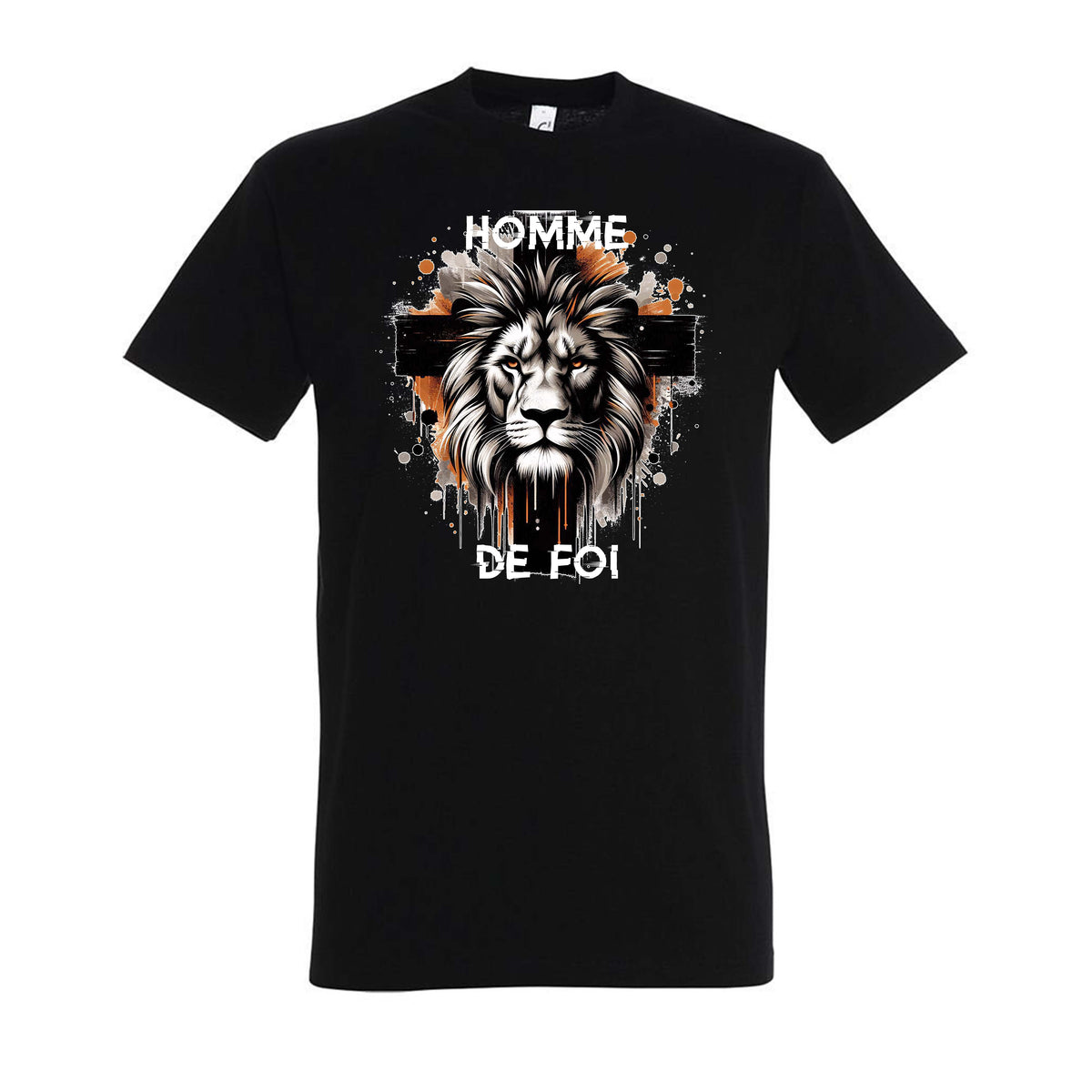 Homme de Foi Croix - droite noir