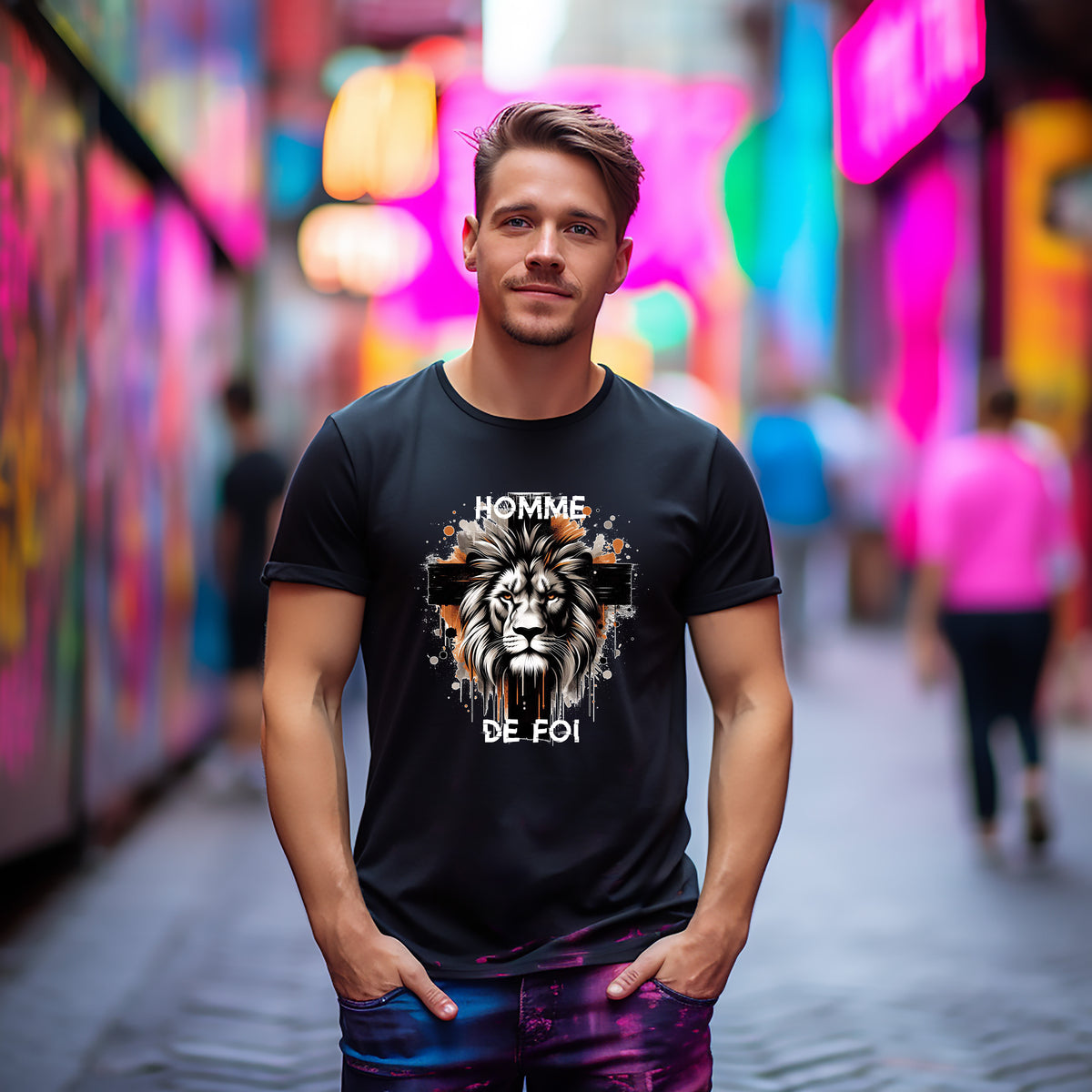T-shirt Homme de Foi Croix