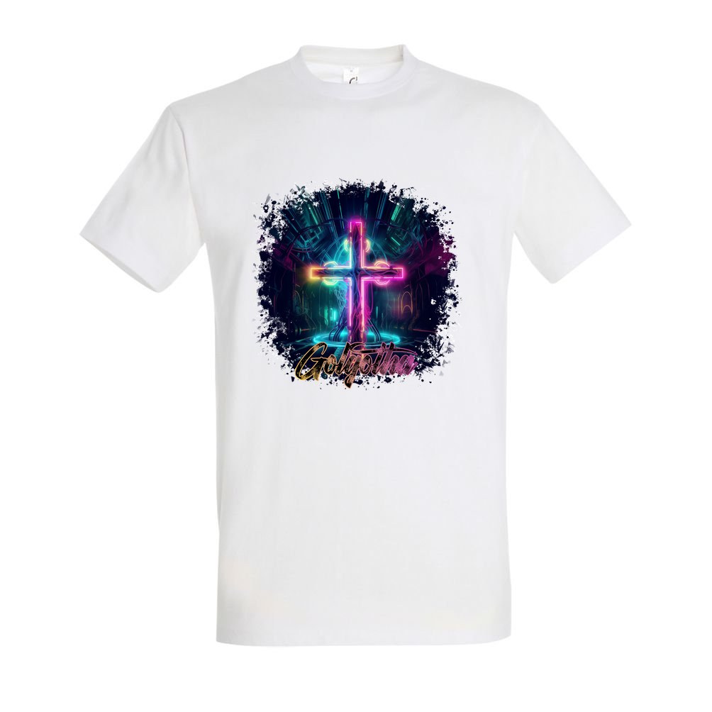 Golgotha Néon - droite blanc
