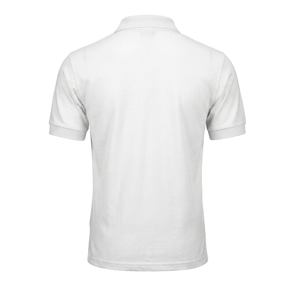 Polo piqué blanc - dos