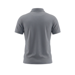 Polo piqué gris - dos