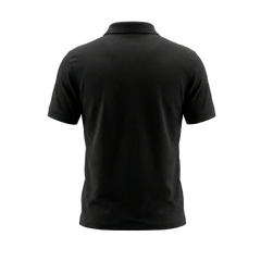 Polo piqué noir - dos