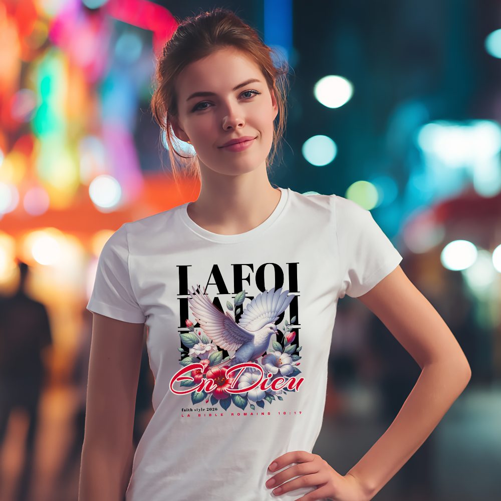 T-shirt La Foi en Dieu — t-shirt chrétien foi