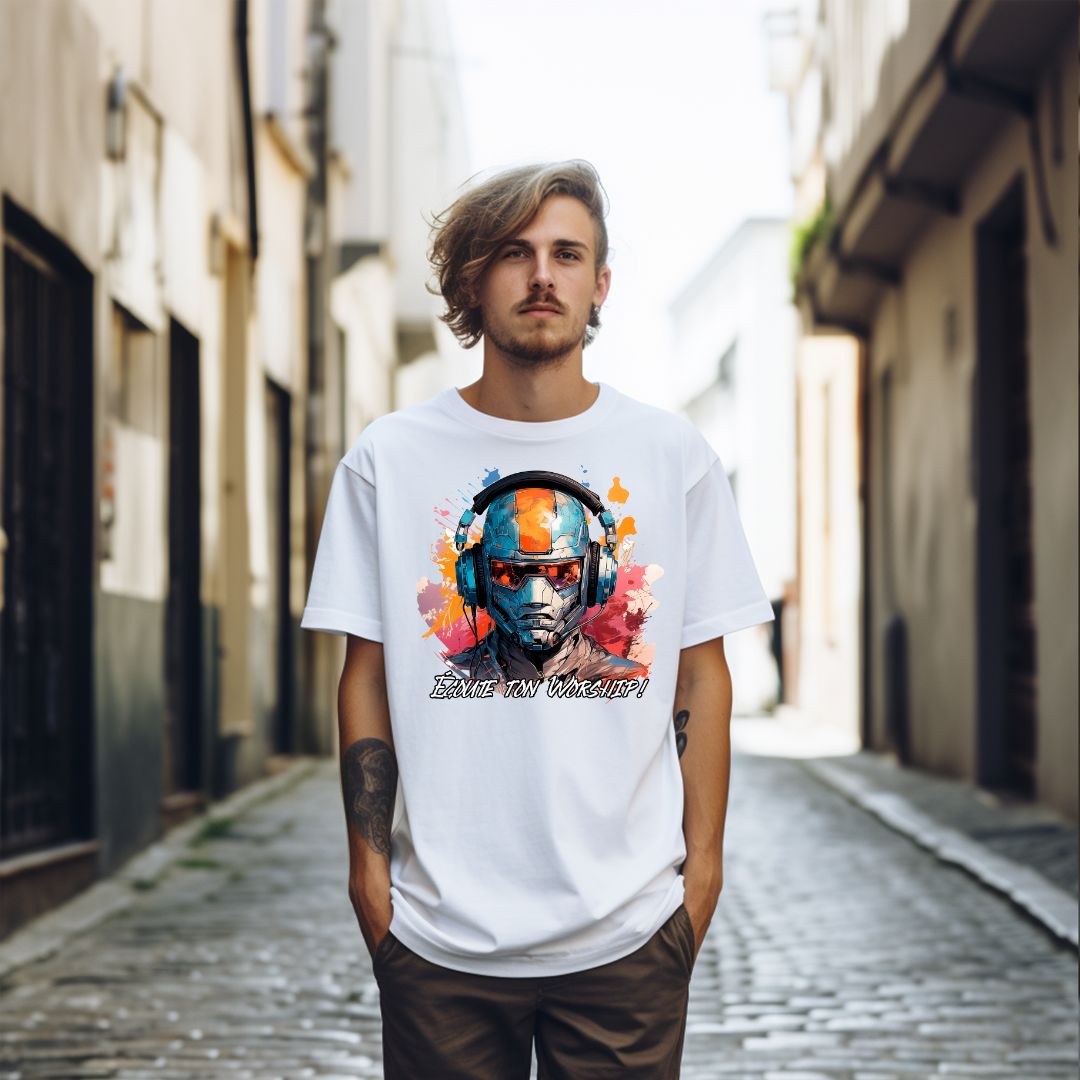 T-shirt Worship Robot