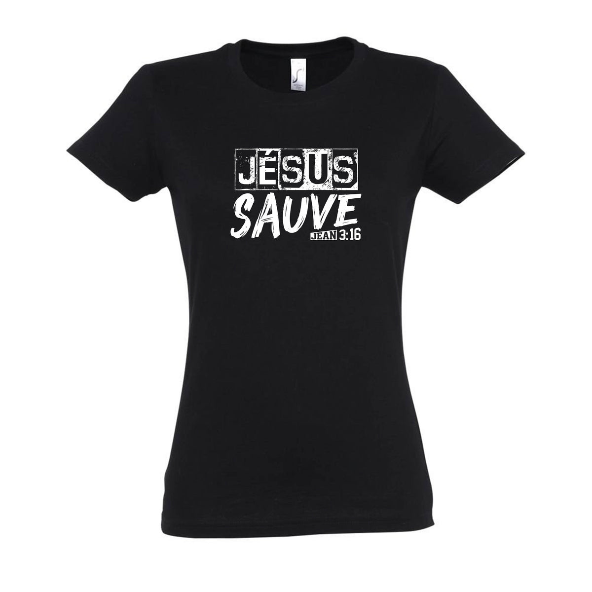 Jésus Sauve - cintrée noir