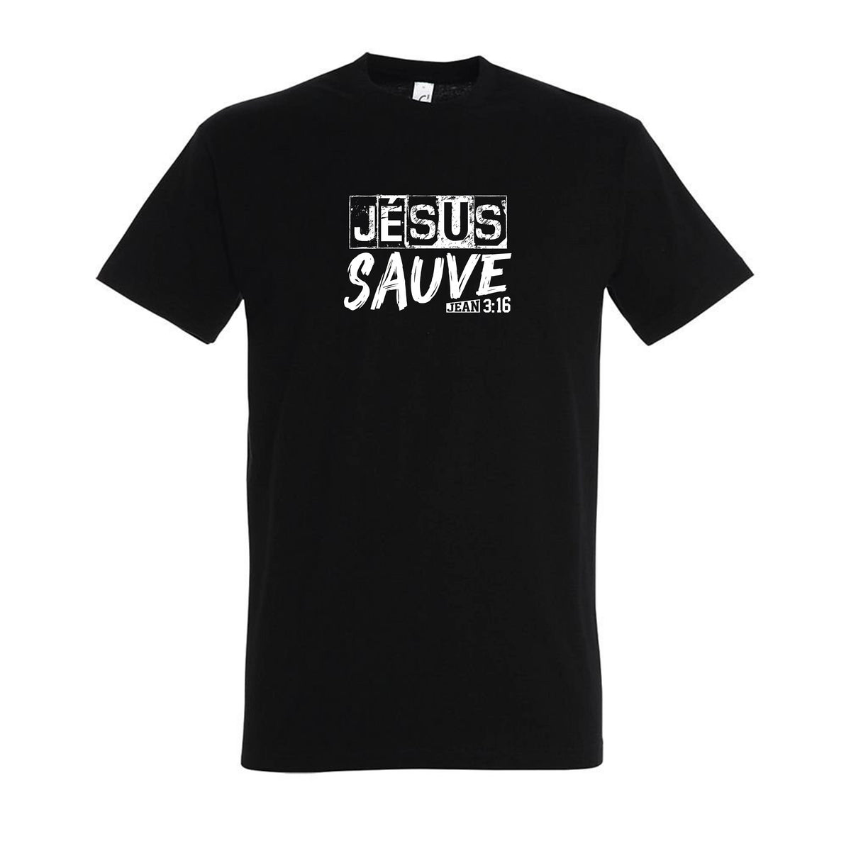 Jésus Sauve - droite noir