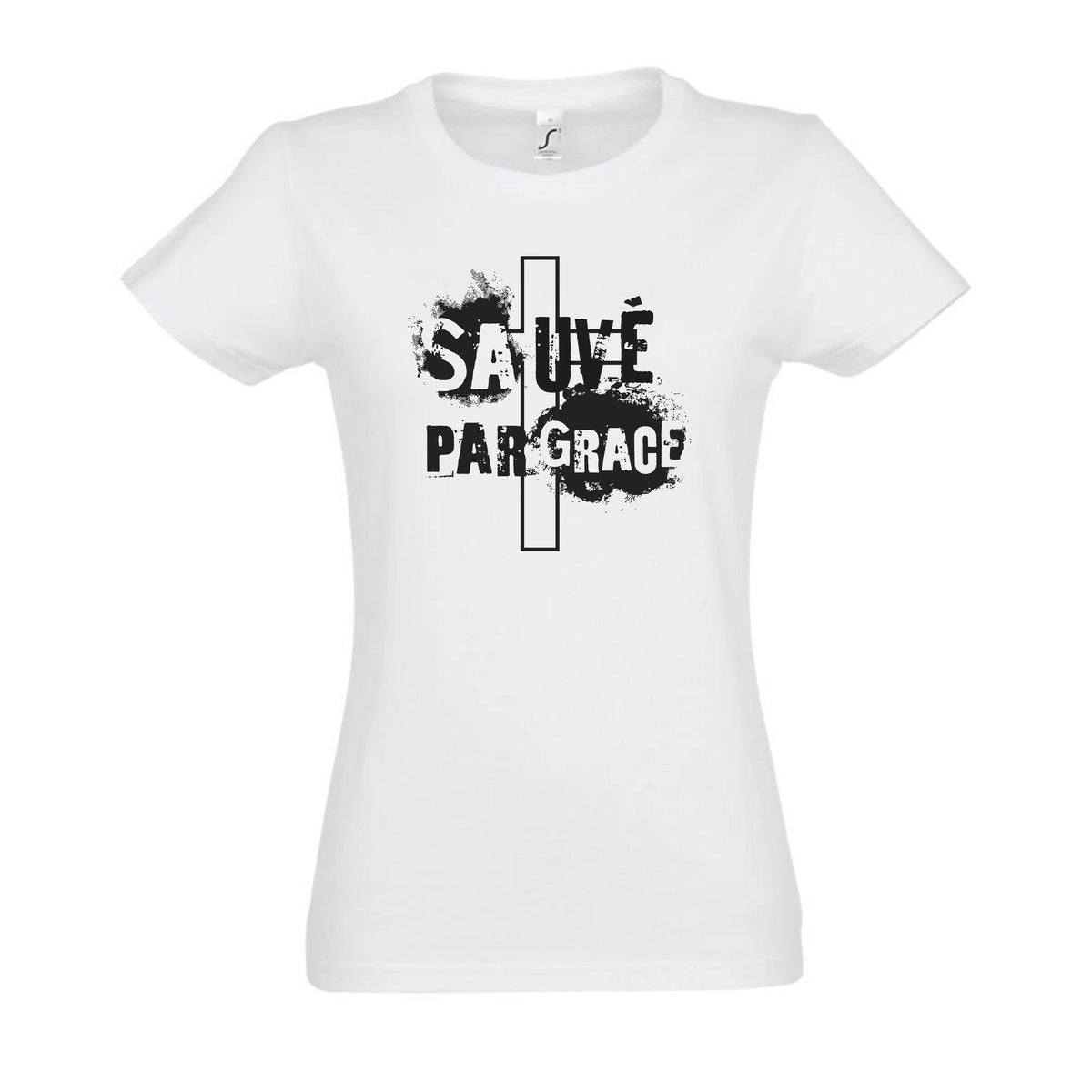 Sauvé par Grâce Croix - cintrée blanc