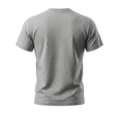 T-shirt coupe droite gris arrière