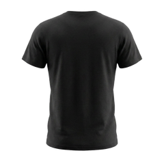 T-shirt coupe droite noir arrière