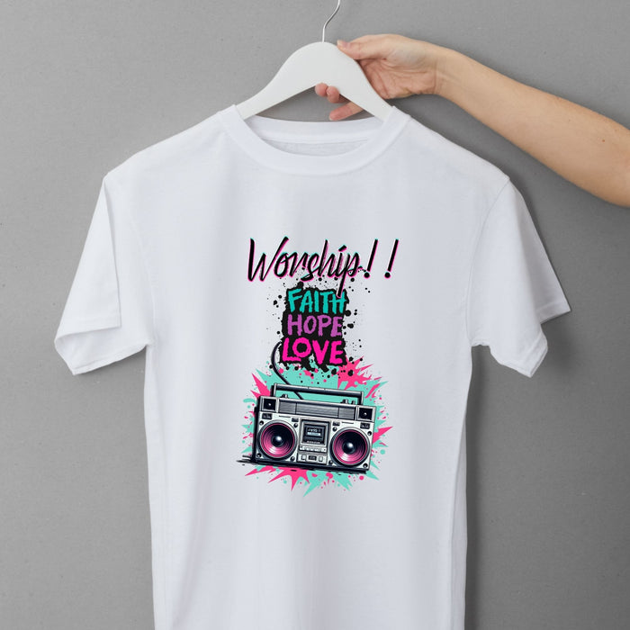 T-shirt Worship Boombox